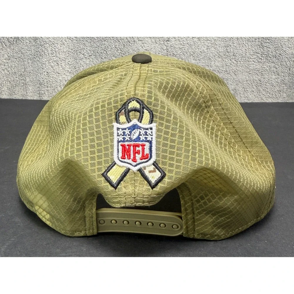 New Era Cleveland Browns Hat Mens M/L Olive Salute to Service 9SEVENTY Snapback